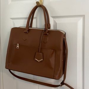 Zara Tan Handbag with Laptop Sleeve